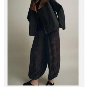 ZARA GINGHAM BLOOMER TROUSERS ZW COLLECTION